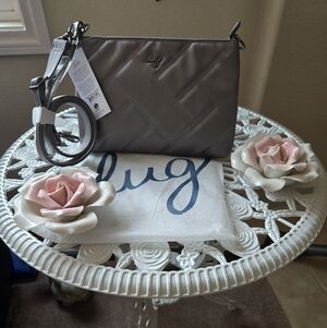 Lug - Waltz Satin Luxe Crossbody Bag - Metallic Pearl